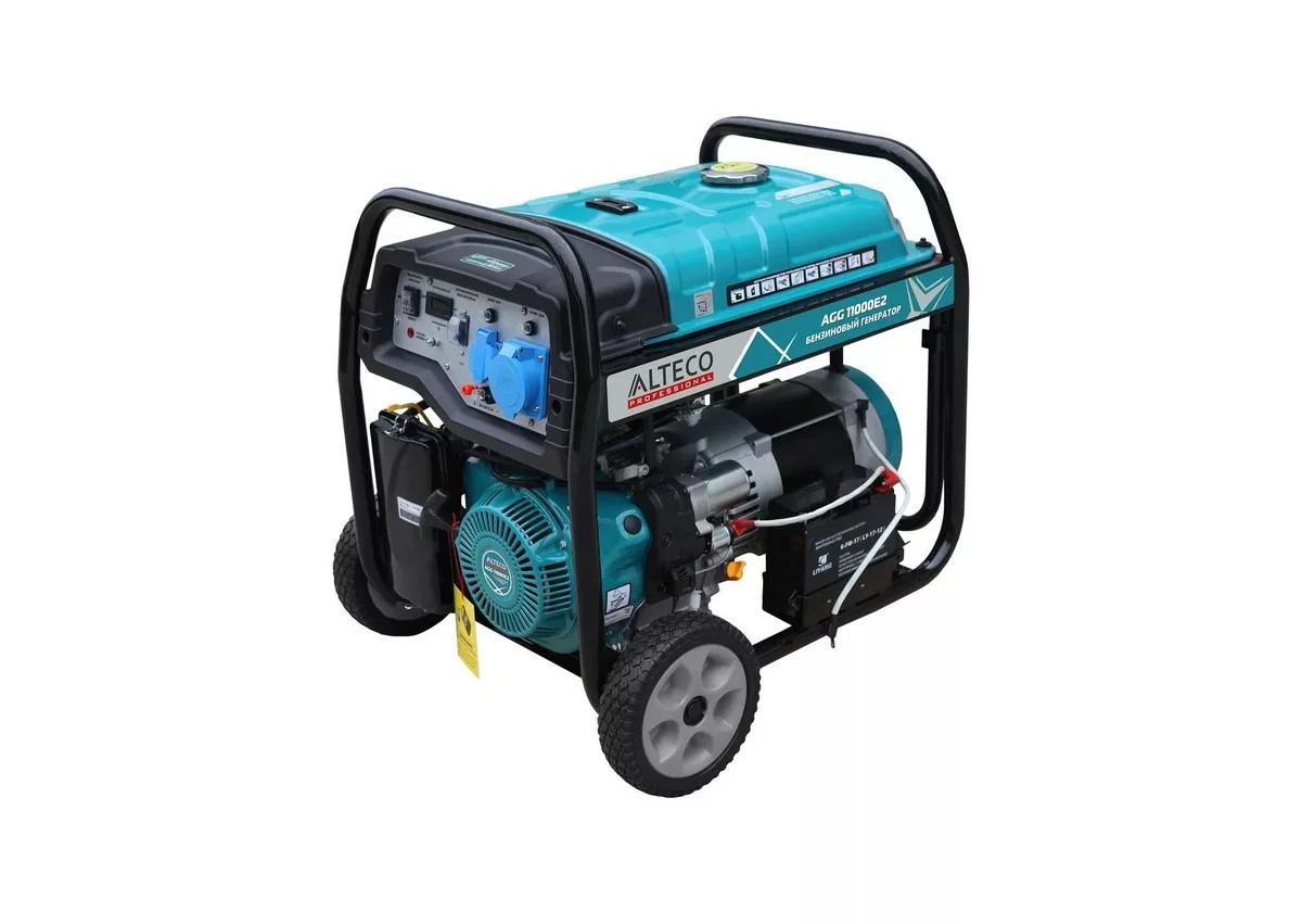 Бензиновый генератор 6 кВт Carver PPG-8000 220В ручной однофазный четырехтактный