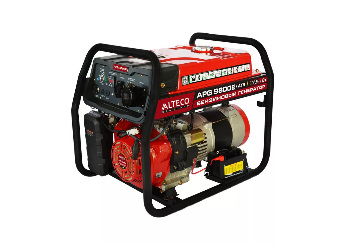 Бензиновый генератор 3.2 кВт Carver PPG-4500 220В ручной однофазный четырехтактный
