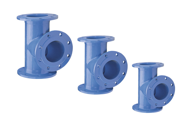 Чугунный фланцевый тройник 150х100 PN 16