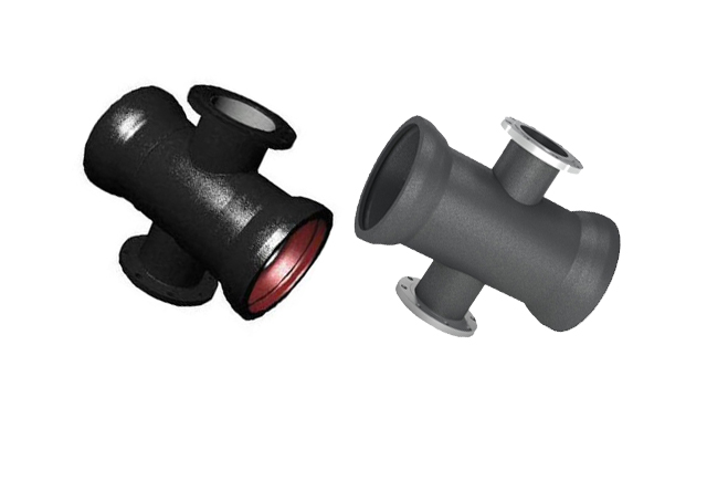 Чугунный крест раструб-фланец ВЧШГ 1000х1000